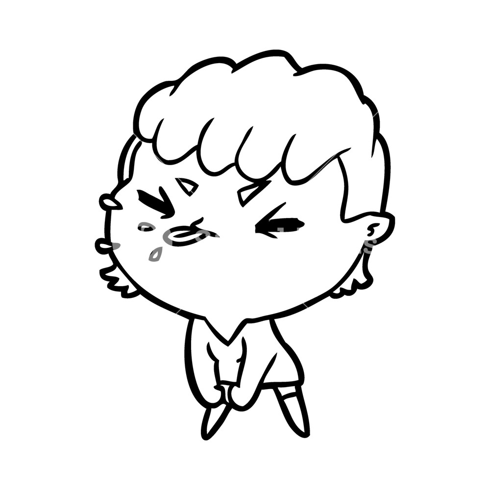 1000x1000 Cute Cartoon Rude Girl Royalty Free Stock Image