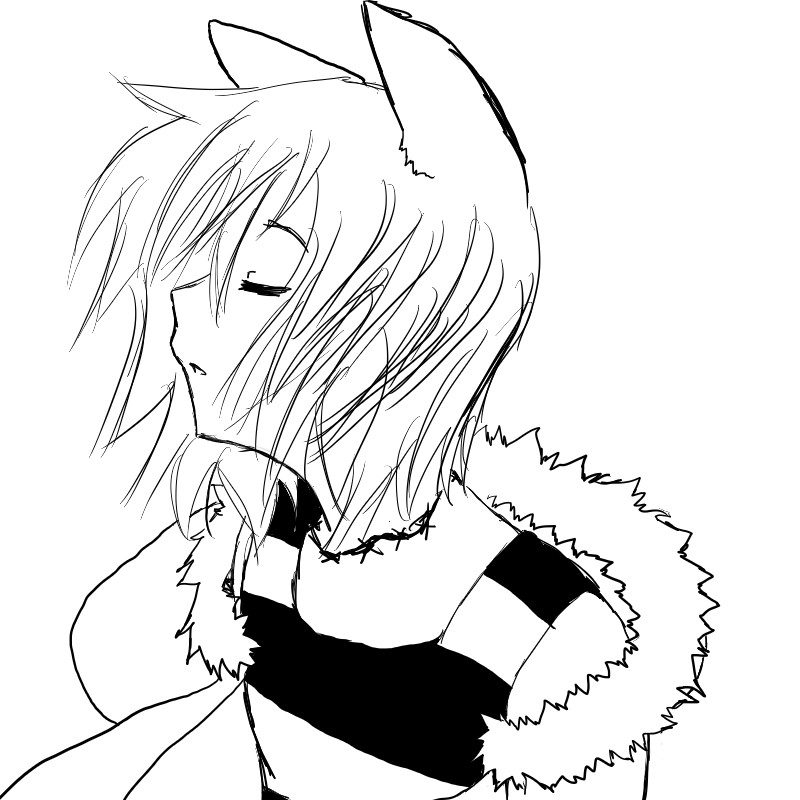 800x800 Cute Girl With Cat Pics To Draw