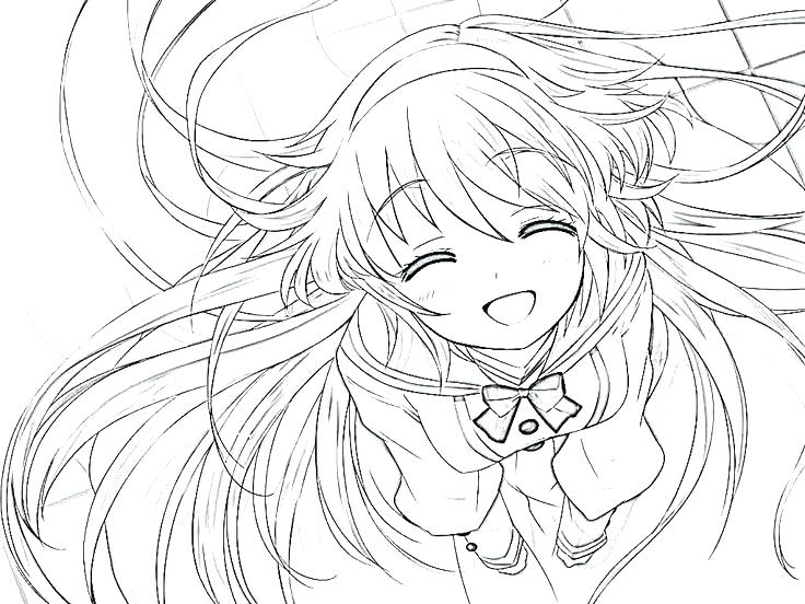 736x552 Cute Girl Coloring Pages Medium Size Of Clamp Coloring Pages Cute