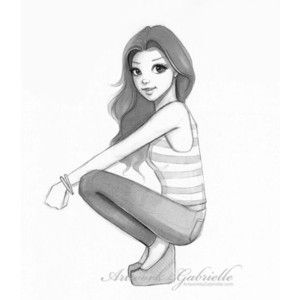 300x300 Drawn Little Girl Pretty Simple