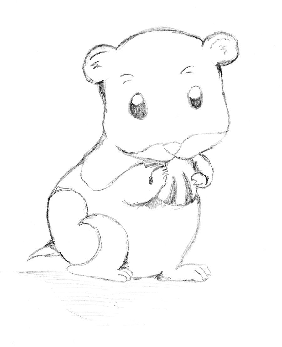 900x1107 Cartoon Hamster By Anthromangachibi