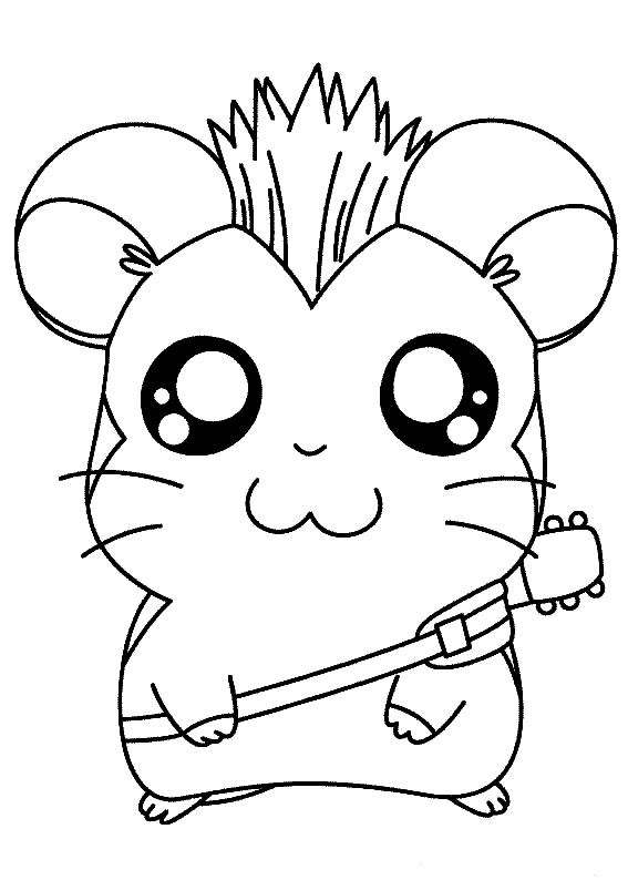 567x794 Cute Hamster Coloring Pages 502823