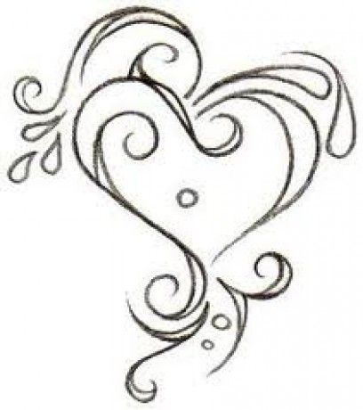 408x460 Nice Cute Heart Designs Drawing Cr Tattoos Design Small Heart