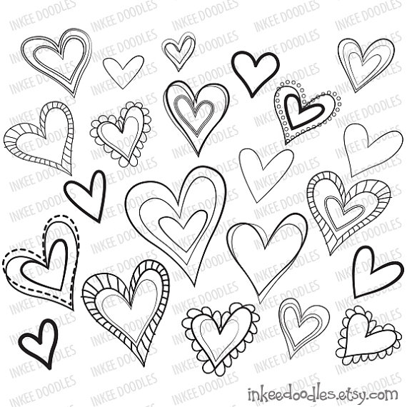 570x570 Cute Love Heart Drawings