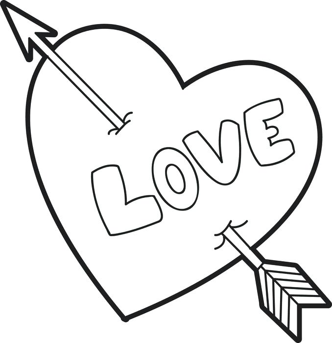 678x700 Cute Heart Coloring Pages Cute Heart Coloring Pages Full Size