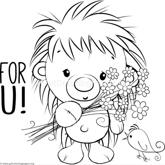 700x700 Cute Hedgehog 6 Coloring Pages