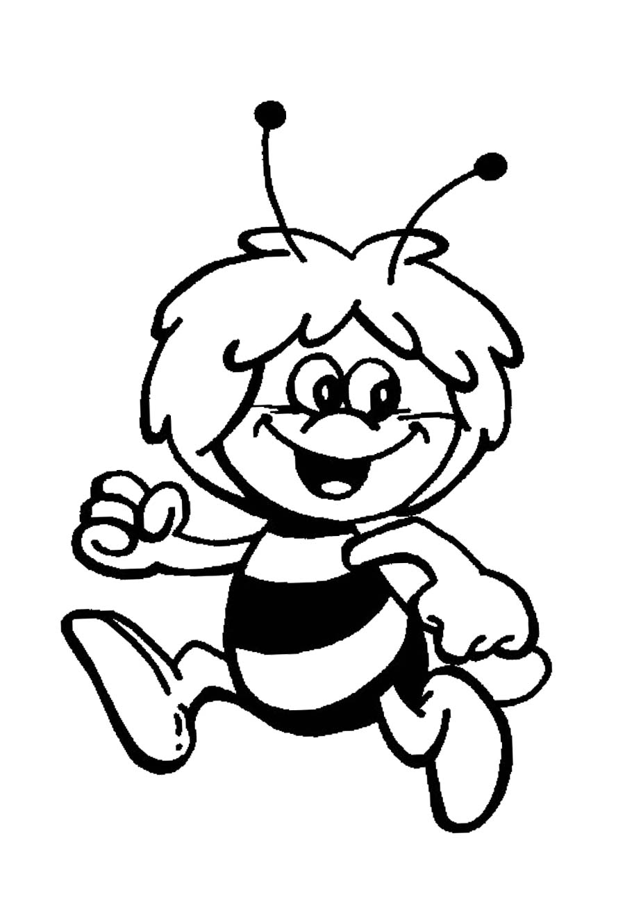 900x1292 Cute Honey Bee Coloring Pages