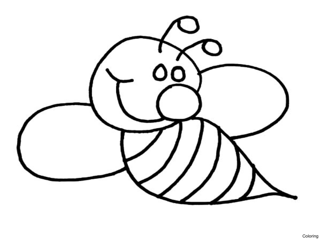 1280x960 6 1310 Bee Coloring Sheet Cute Bumble Pages 3f Free Sheets