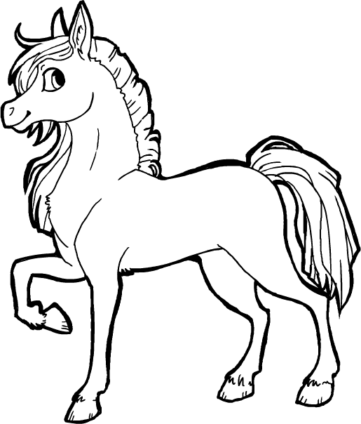 515x604 Free Horse Lineart By Griffsnuff