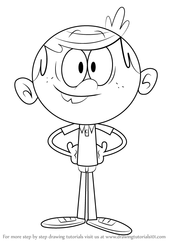 598x844 Learn How To Draw Lincoln Loud From The Loud House (The Loud House