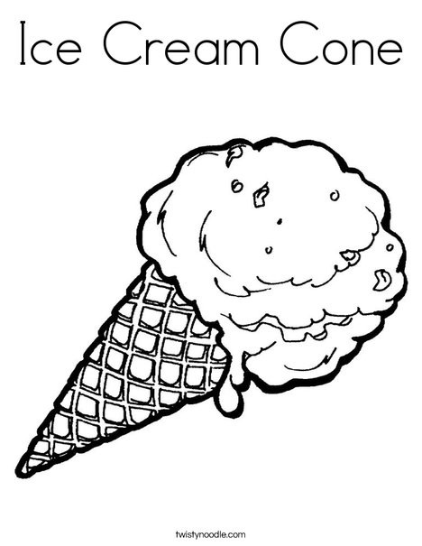 468x605 Ice Cream Cone Coloring Sheet