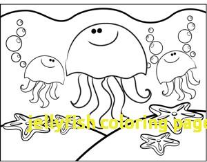 300x234 Jellyfish Coloring Page With Cute Jellyfish Coloring Page