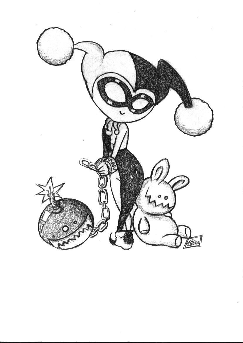 828x1168 Harley Queen Chibi By Mistiqarts Cute Amp Crazy Harley Quinn