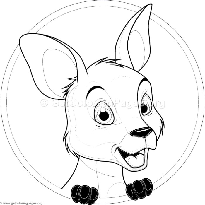 700x700 Cute Baby Kangaroo Coloring Pages