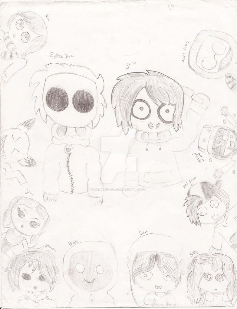 783x1019 Cute Kid Versions Of Creepypasta Characters Yaaay By Mangakuzuzu