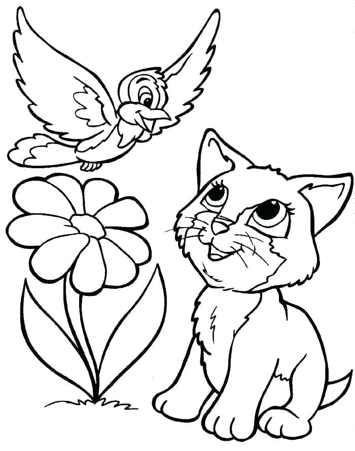 700x890 Kitten Coloring Pages Cute Kitten Coloring Pages Printable To Good