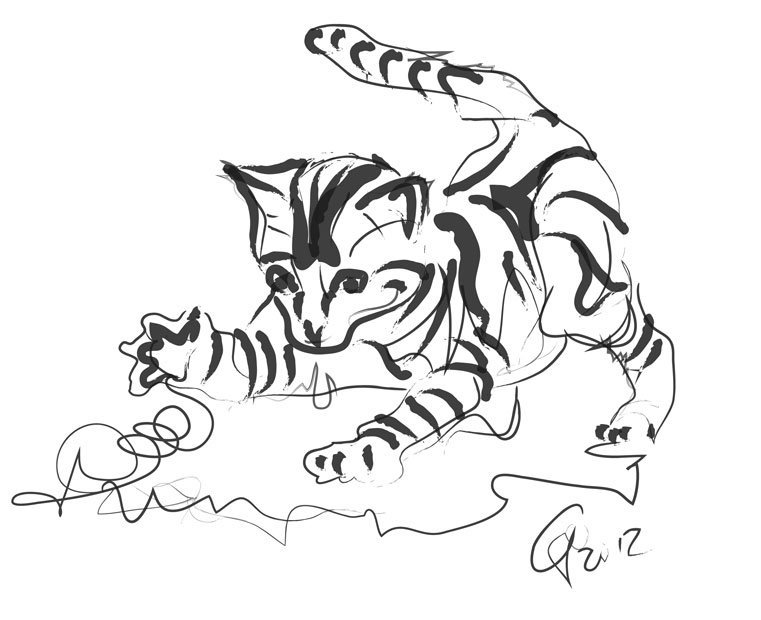 761x620 Cat Art Paintings Of Cats Cute Kitty Go Van Kampen