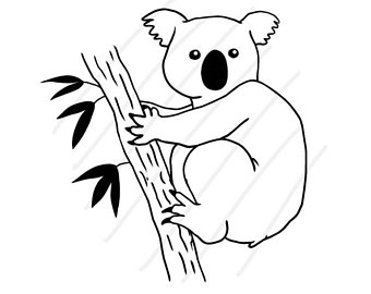 340x270 Koala Bear Svg Etsy
