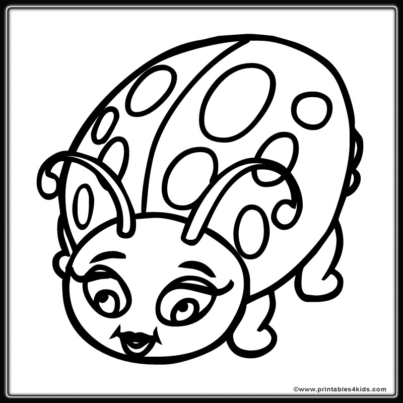 800x800 Fancy Cute Ladybug Coloring Pages 53 With Additional Coloring