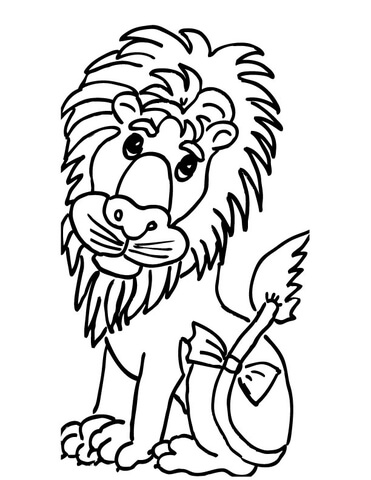 371x480 Cute Lion Coloring Page Free Printable Coloring Pages