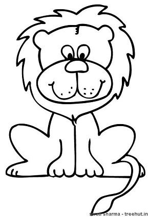 289x425 Lion Coloring Page