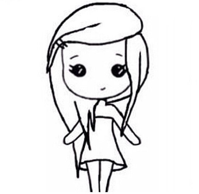 Cute Little Girl Drawing