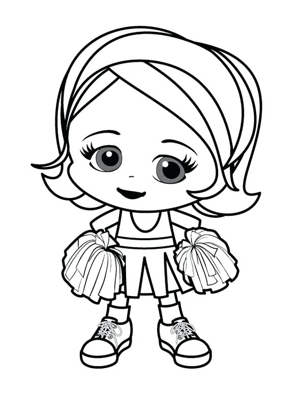 600x776 Picture Of A Girl To Color Girls Coloring Pages To Print Cartoon