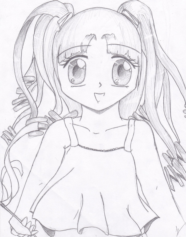 791x1009 Cute Little Anime Girl By Nightkitsune9