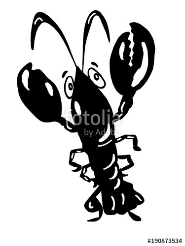 375x500 Cute Black White Lobster Stock Photo And Royalty Free Images
