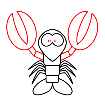 350x350 Drawing A Cartoon Lobster