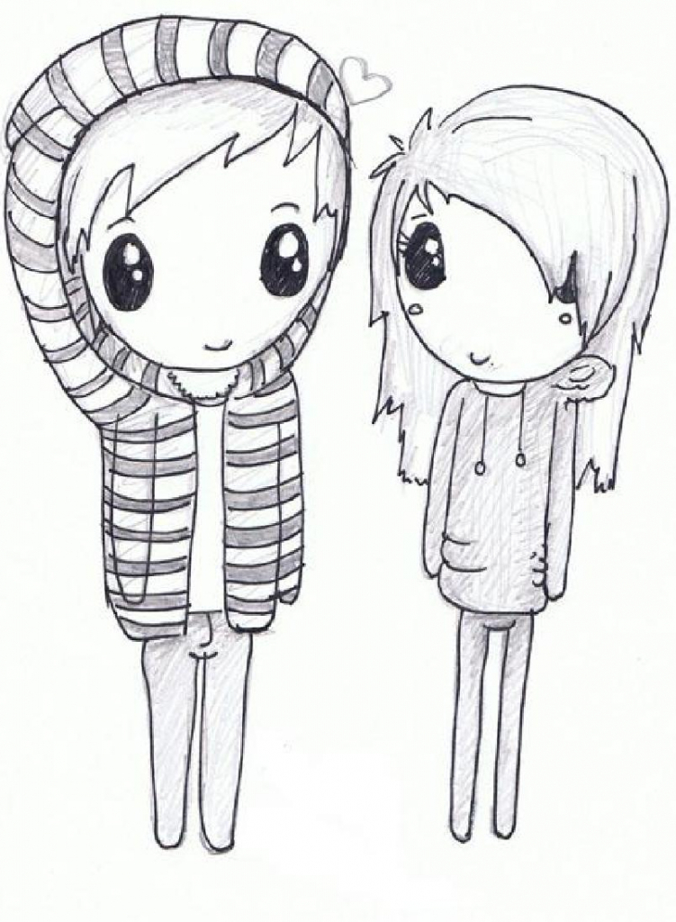 751x1024 Cute Drawings Of People Cute Love Drawings Cute Lovezombie711