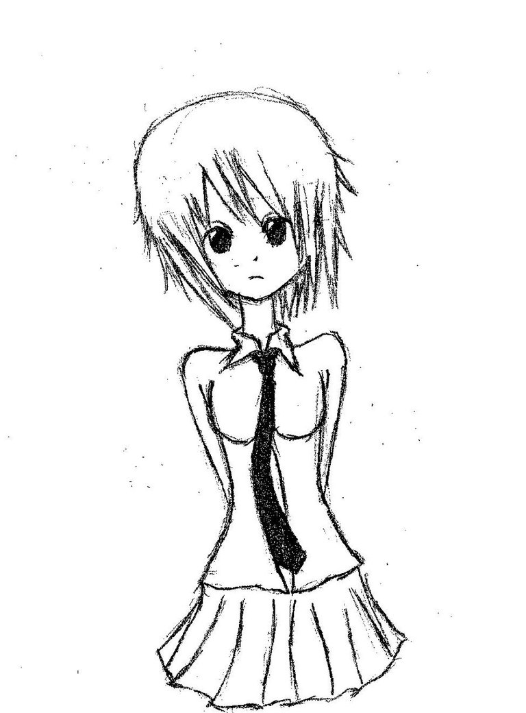 768x1040 Cute Manga Girl By Giraffeaggression