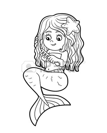 Cute Mermaid Tail Drawing At GetDrawings | Free Download