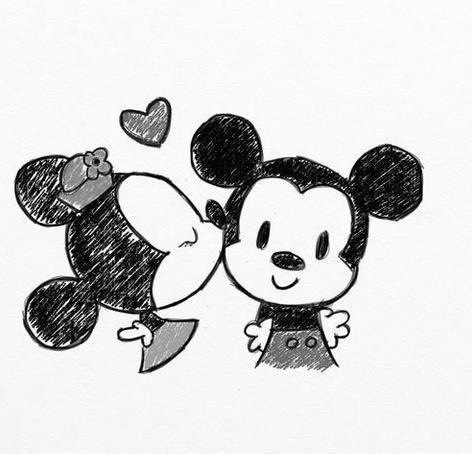 472x454 Mickey And Minnie Mouse Drawing! Mickey Amp Minnie