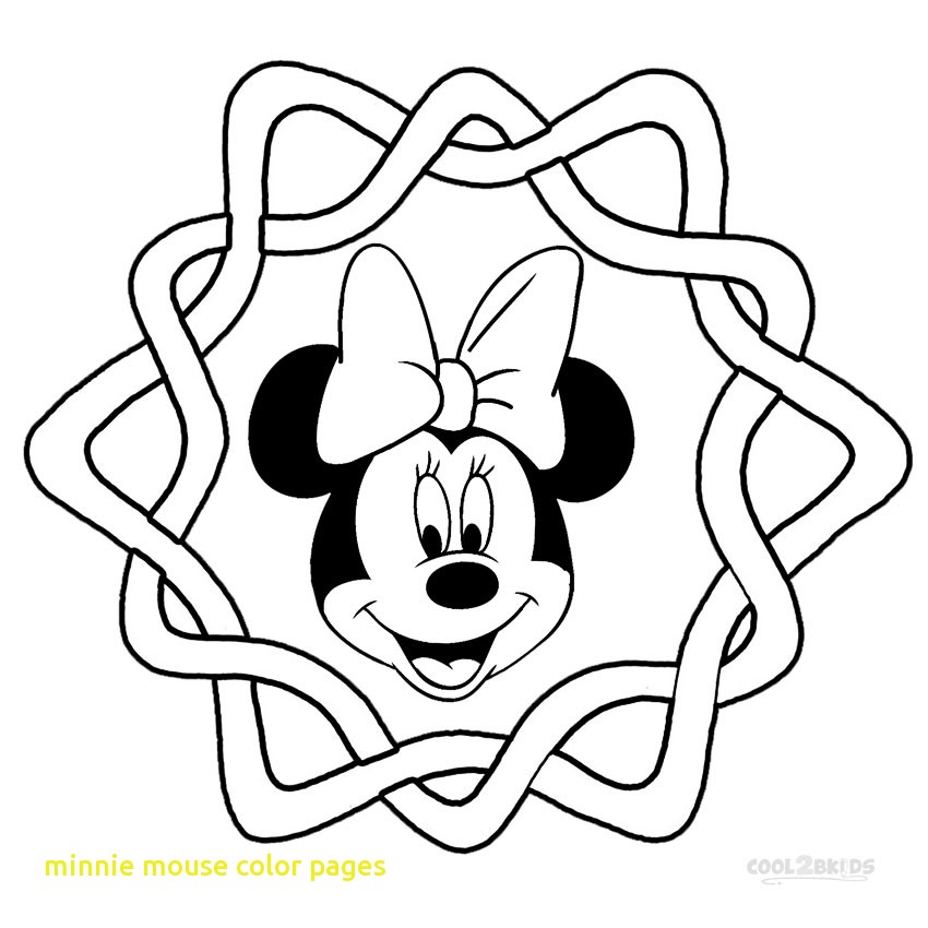 850x850 Minnie Mouse Color Pages With Top 25 Free Printable Cute Minnie