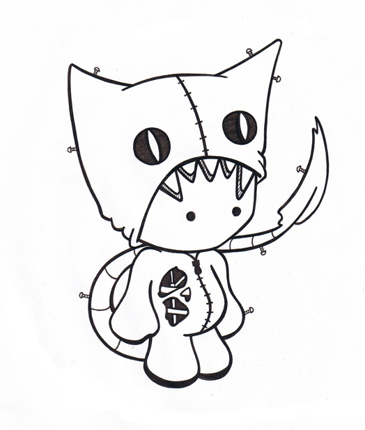524x618 Cute Monster Costume Doodle Doodler Blog