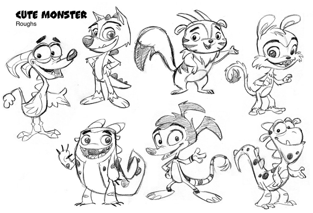 1023x697 Cute Monsters Concepts By Tombancroft