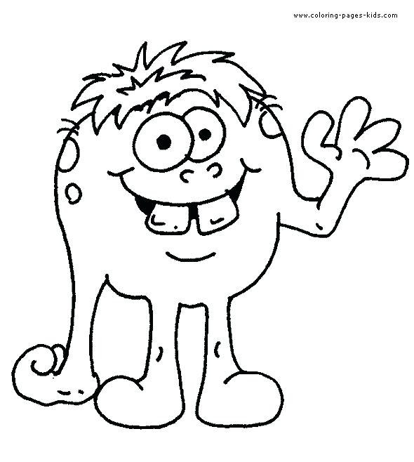 590x658 Cute Monster Coloring Pages Monster Google Coloring Pages Free