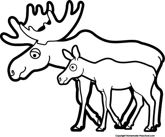 540x450 Free Moose Clipart
