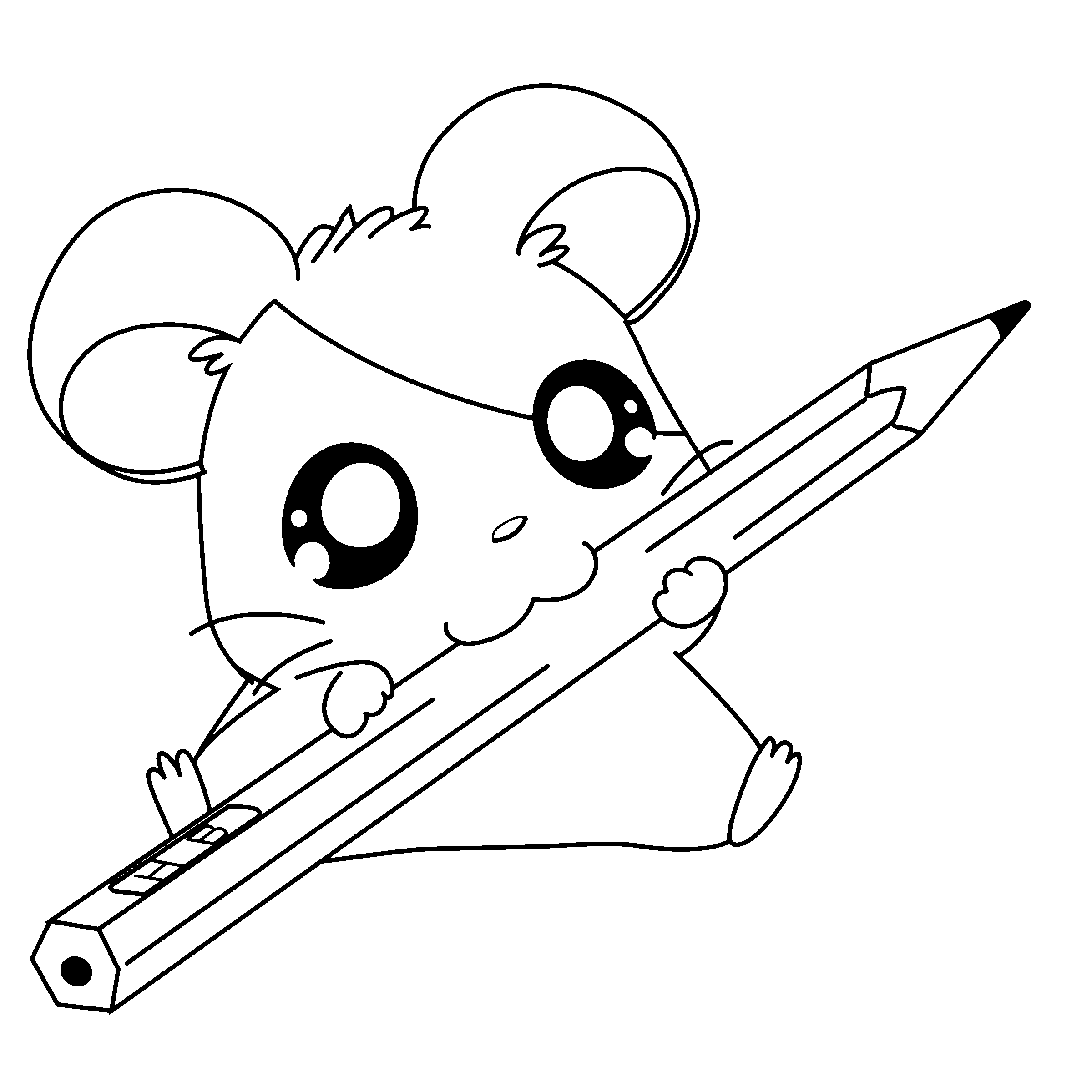 2400x2400 Cute Mouse Coloring Pages