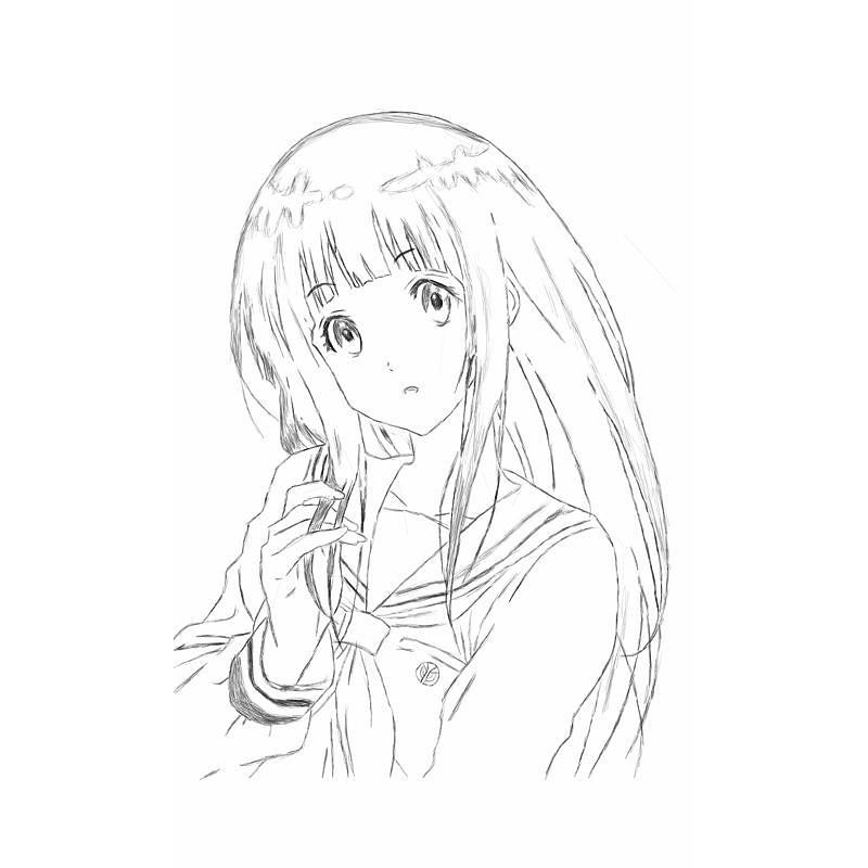 800x800 Cute Curious Girl From Hyouka Chitanda Eru