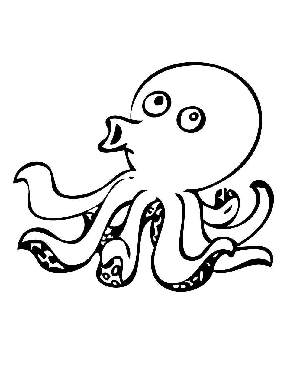 950x1230 Cute Octopus Coloring Pages Nice Coloring Pages For Kids