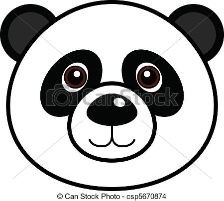 450x404 Cute Panda Vector. Cute Animal Faces In (One Of 25 Of Them). Eps