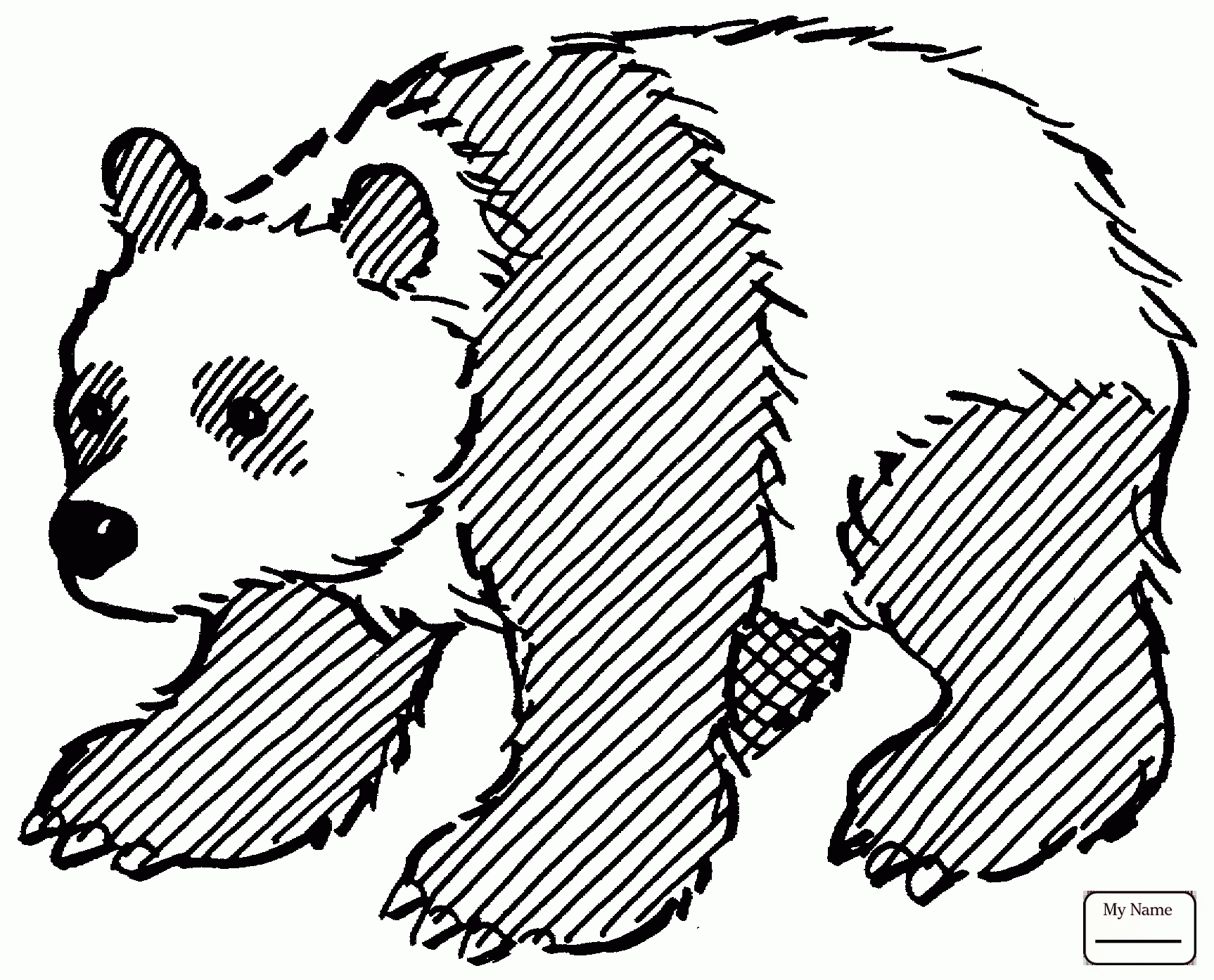 1726x1394 Coloring Pages For Kids Giant Panda Bear Mammals