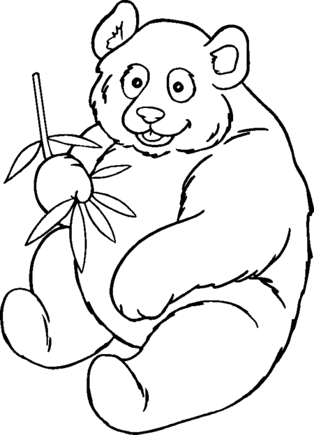 450x624 Cute Panda Bear Coloring Pages For Kids Gtgt Disney Coloring Pages