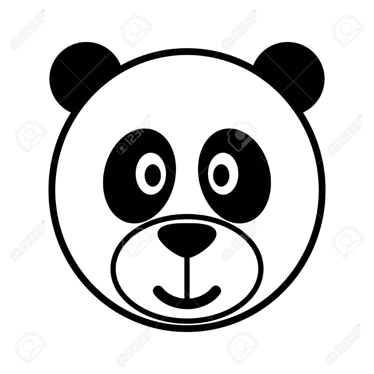 1300x1300 Simple Cartoon Of A Cute Panda Royalty Free Cliparts, Vectors,