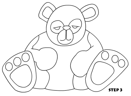 450x329 Cute Cartoon Panda Drawing