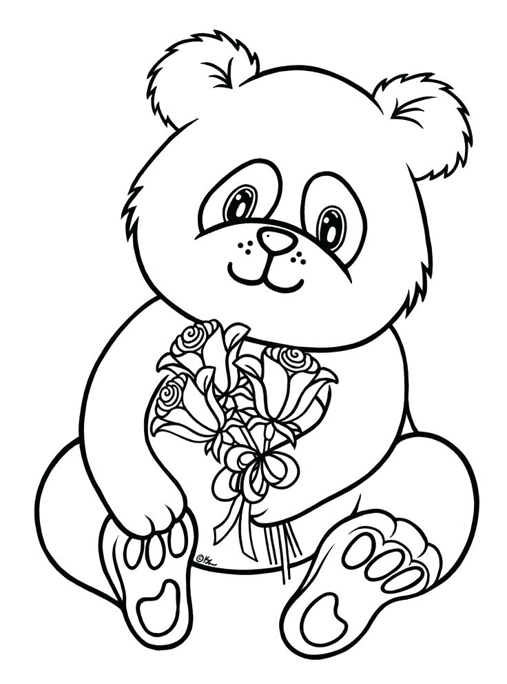 736x992 Cute Panda Coloring Page Free Printable Preschool In Snazzy Draw