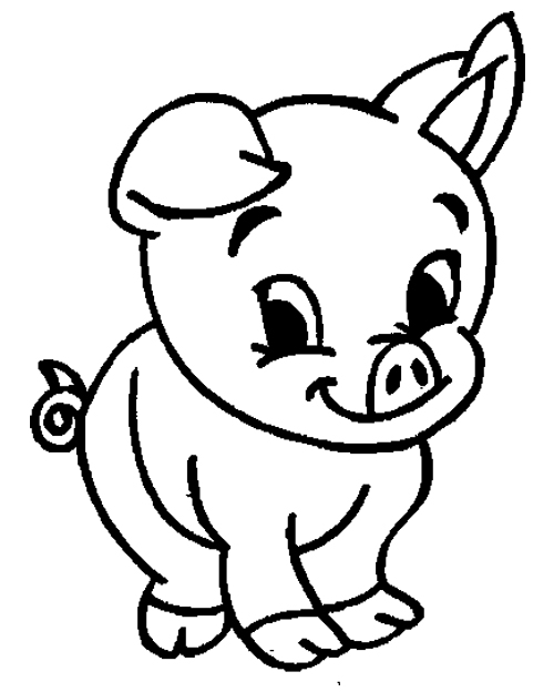 500x624 Cute Animal Pig Coloring Pages Kids Coloring Pages