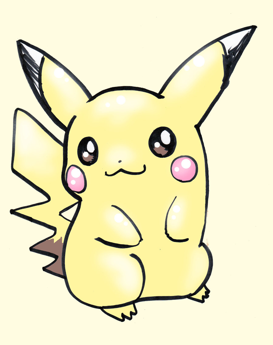 900x1140 Cute Pikachu Drawings Drawn Pikachu Easy Draw